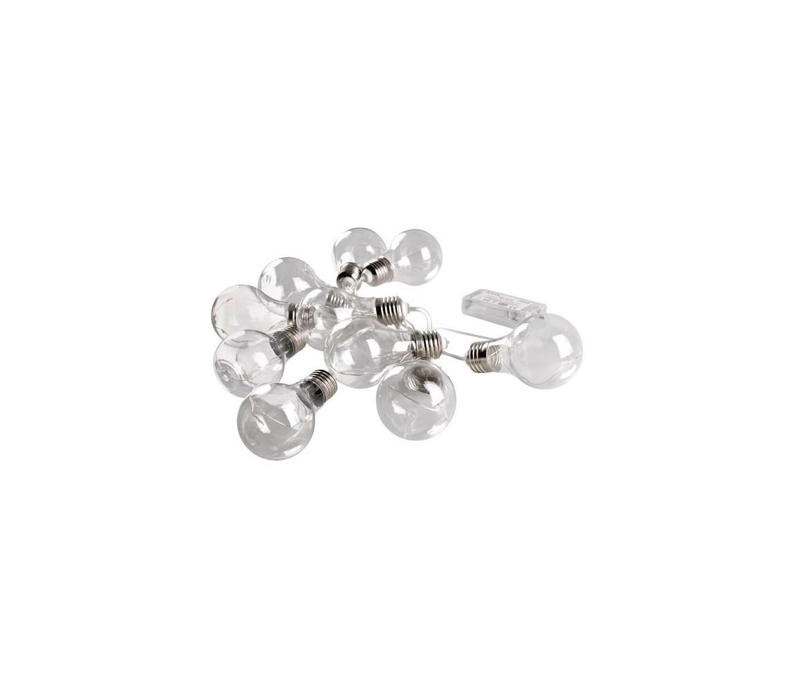 LED Dekorační řetěz SMOLDER 2,1 m 10xLED/2xAA