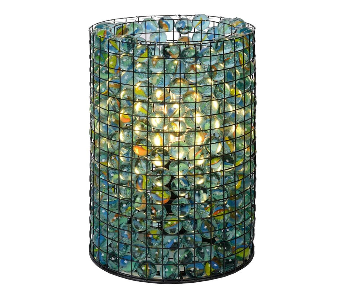 Lucide Lucide 78597/01/60 - Stolní lampa EXTRAVAGANZA MARBELOUS 1xE14/40W/230V modrá