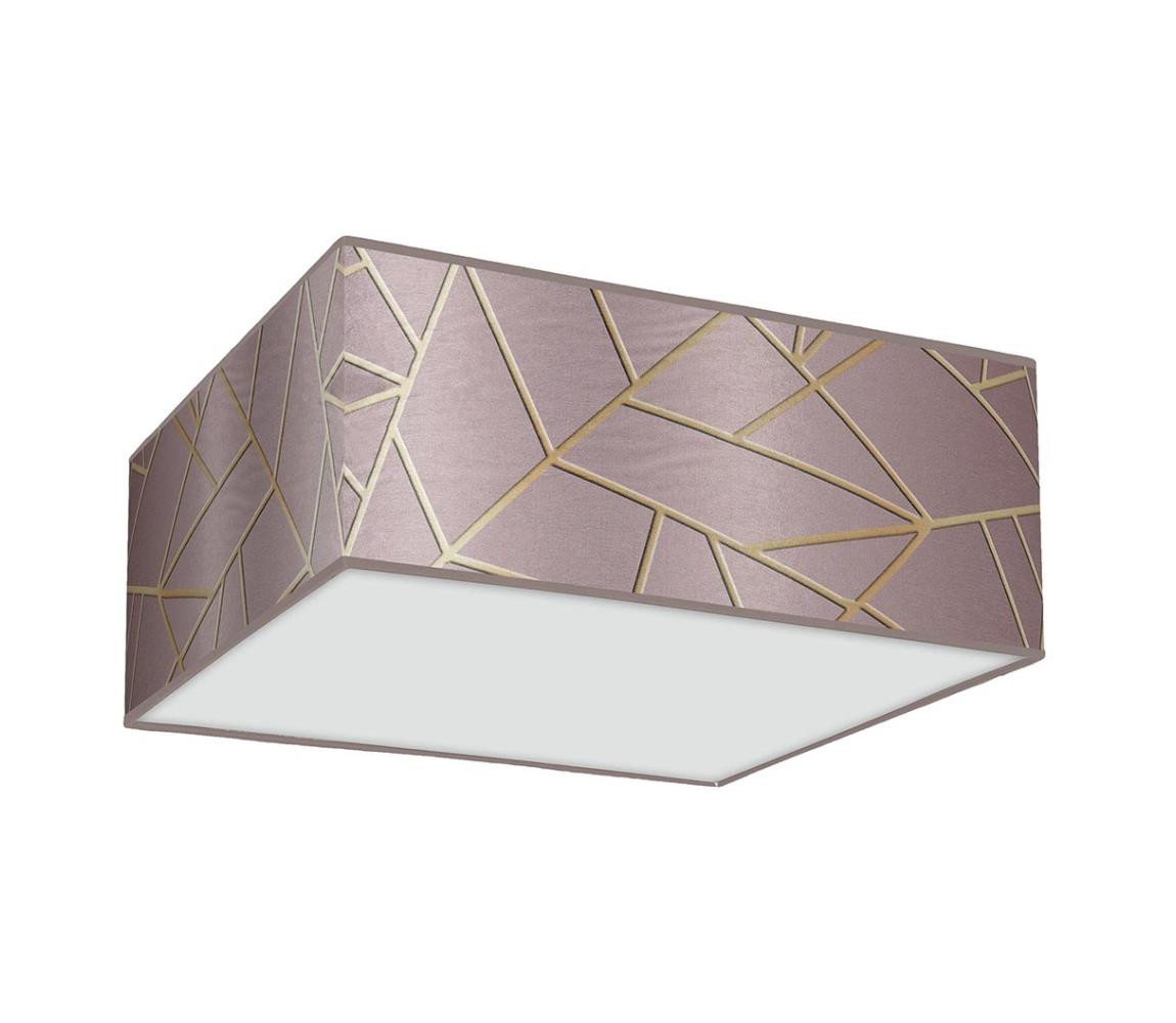 Stropní svítidlo ZIGGY 3xE27/60W/230V růžová/zlatá