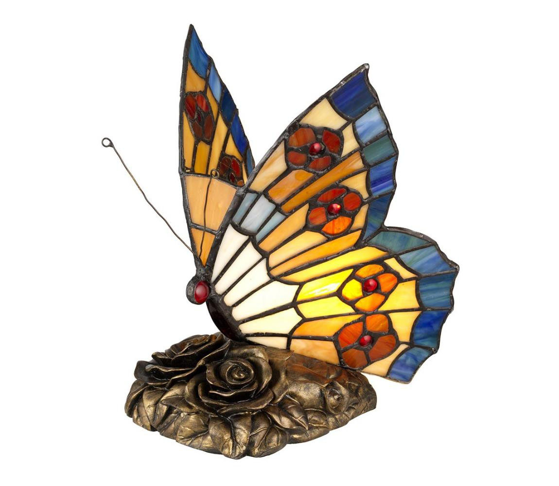 Elstead Elstead QZ-OBUTTERFLY-TL - LED Dekorační svítidlo TIFFANY 1xG9/3W/12/230V motýl