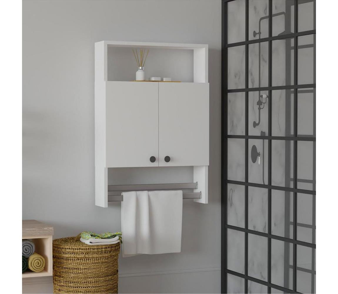 Nástěnná skříňka BANYO 87x60 cm bílá