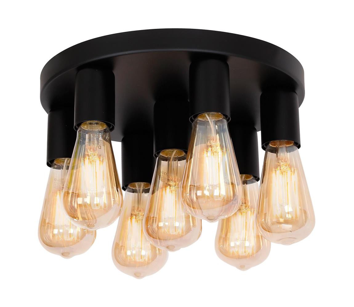 Bodové svítidlo FILO 7xE27/60W/230V černá