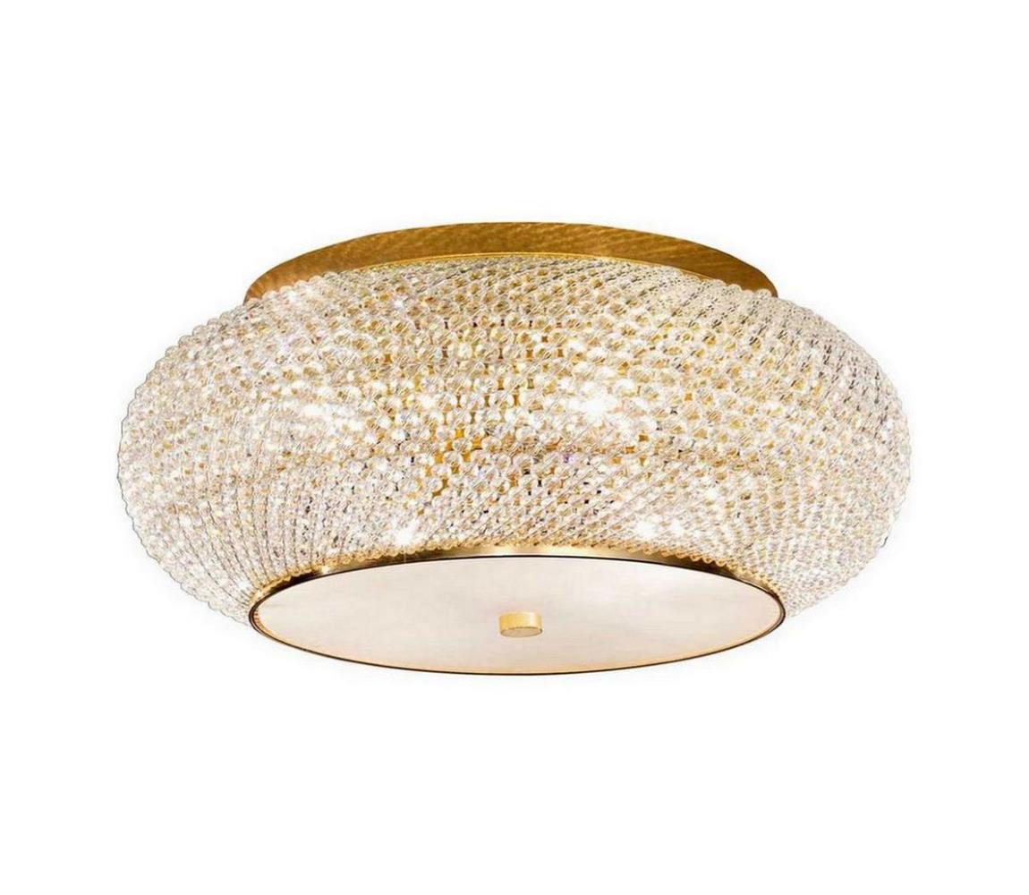 Ideal Lux Ideal Lux - Křišťálové stropní svítidlo PASHA 10xE14/40W/230V pr. 55 cm zlatá