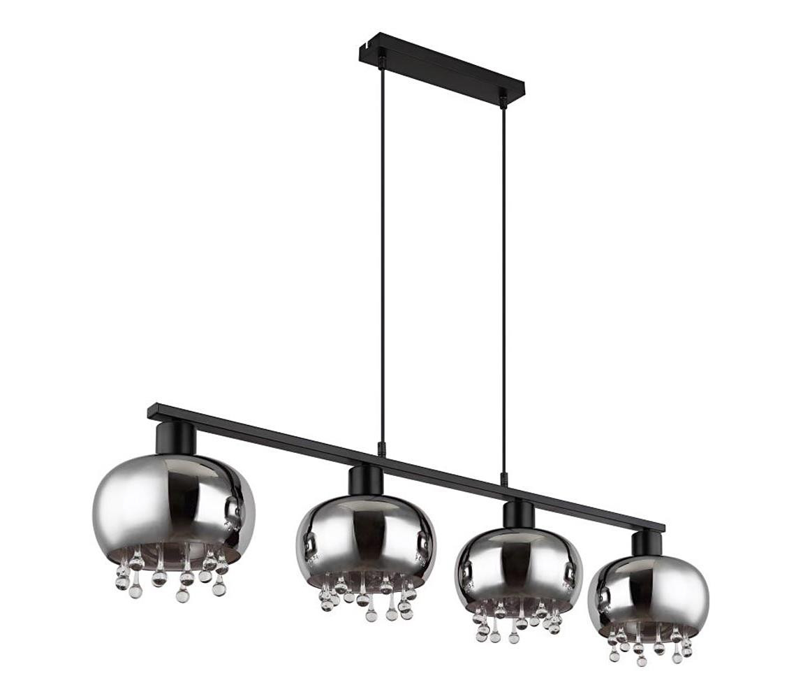 Globo Globo 15839-4H - Lustr na lanku CORRY 4xE27/9W/230V černá