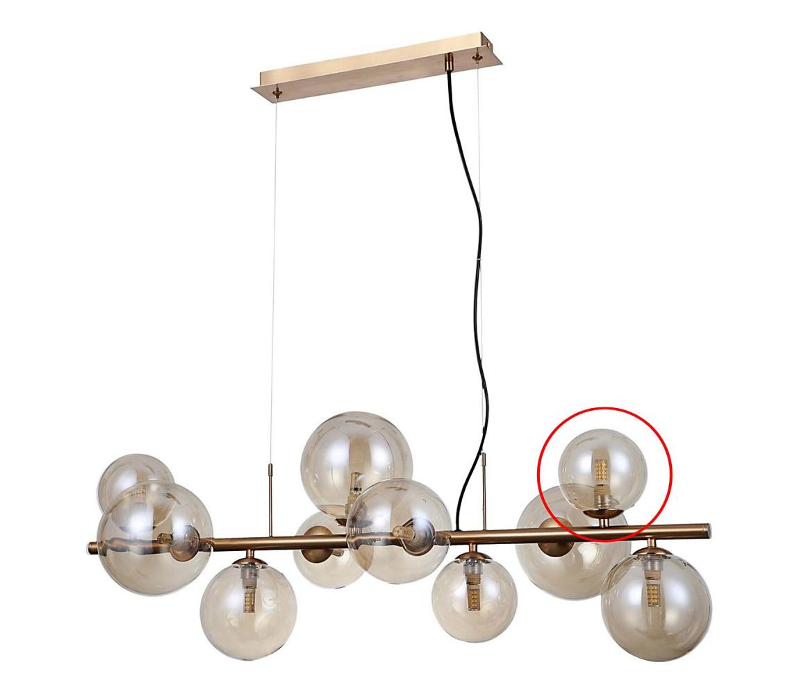 - Náhradní sklo k lustru a nástěnnému svítidlu CANELLO G9 pr. 11 cm hnědá