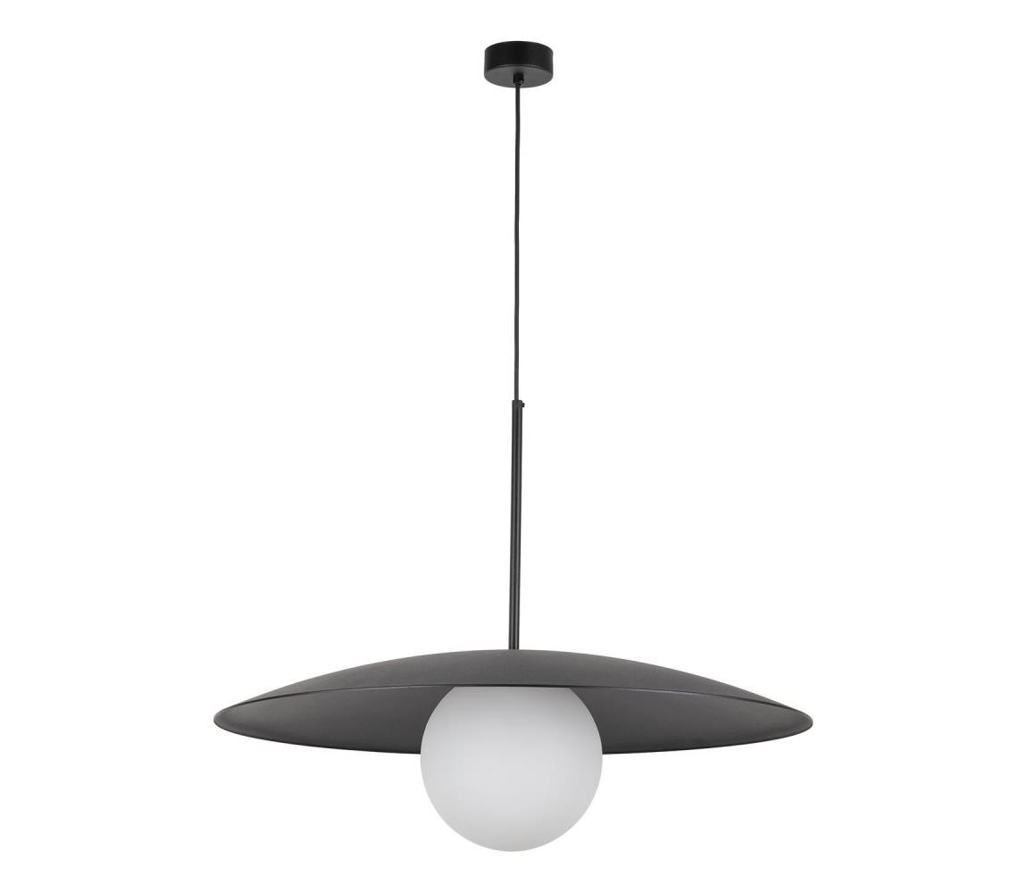 Lustr na lanku SLATE 1xE27/15W/230V pr. 65 cm černá