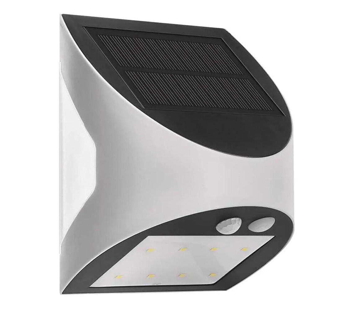 LED Solární nástěnné svítidlo se senzorem LUMI LED/3,7W IP54 bílá
