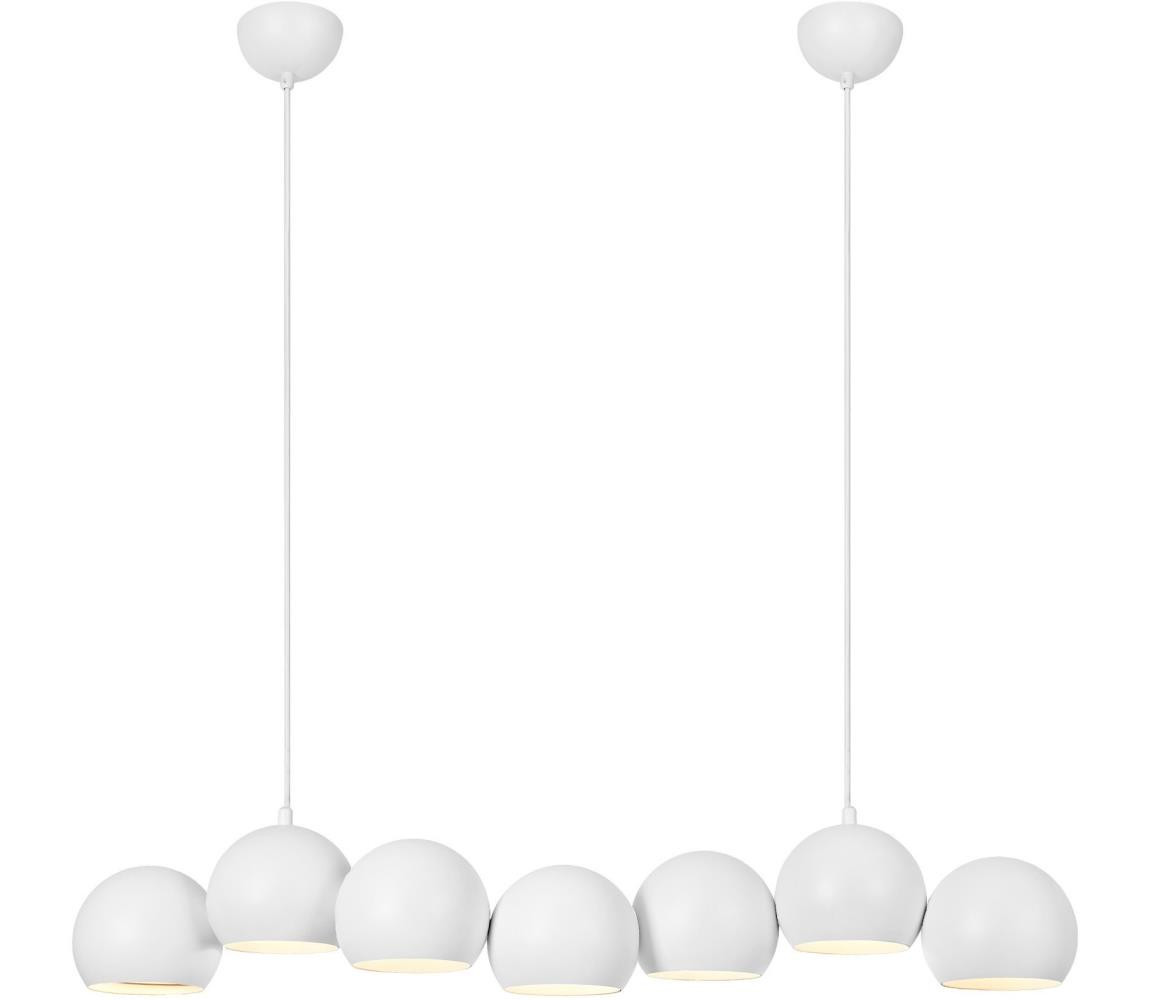Markslöjd Markslöjd 108859 - Lustr na lanku CUPOLO 7xE14/40W/230V bílá