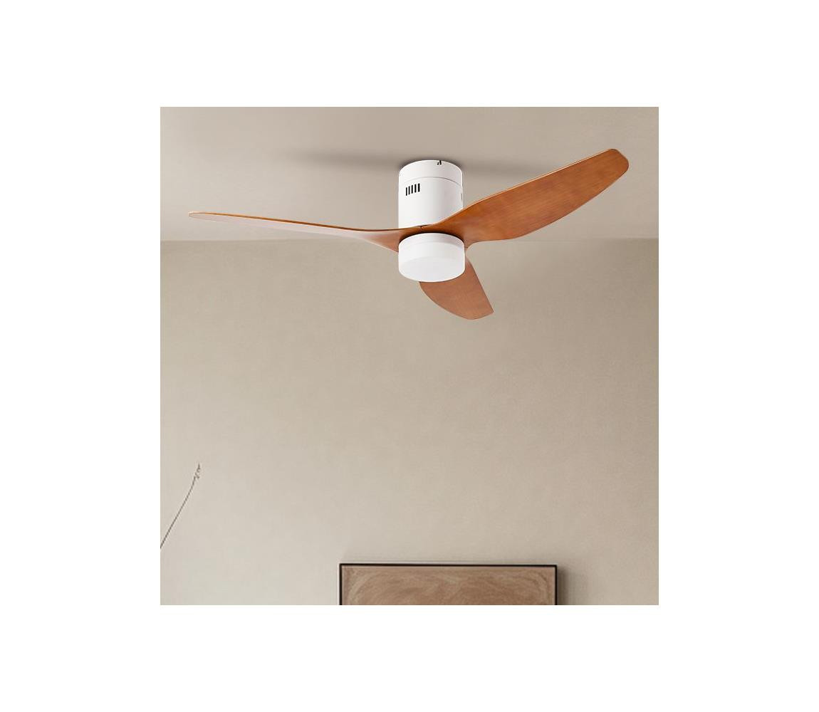 ZE ZE - LED Stropní látor PADUA LED/18W/230V Wi-Fi Tuya bílá/hnědá + DO