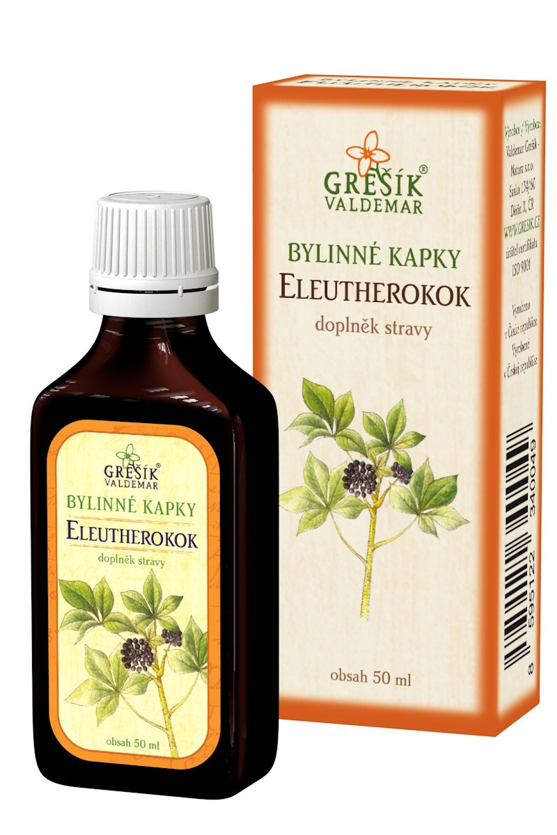 Valdemar Grešík Grešík Eleutherokok, bylinné kapky 50 ml