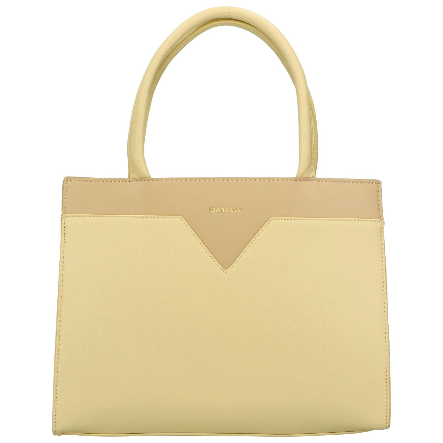 Dámská kabelka bledě žlutá - DIANA & CO Olilia žlutá