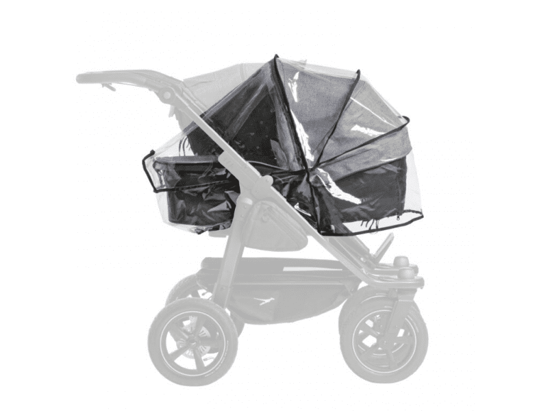 TFK DUO2 raincover combi pushchair, pláštěnka na hlubokou korbu