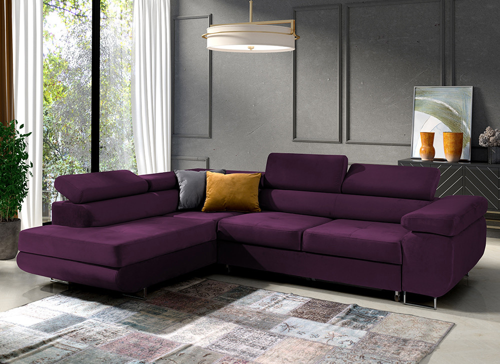 Eka Rohová sedačka URUS, 271 cm Roh sedačky: Levý, Barva látky: KRONOS 03