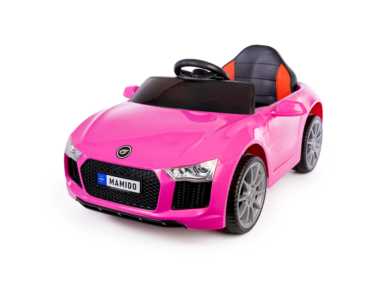 Mamido Mamido Elektrické autíčko Fast Wing eko-kůže růžové