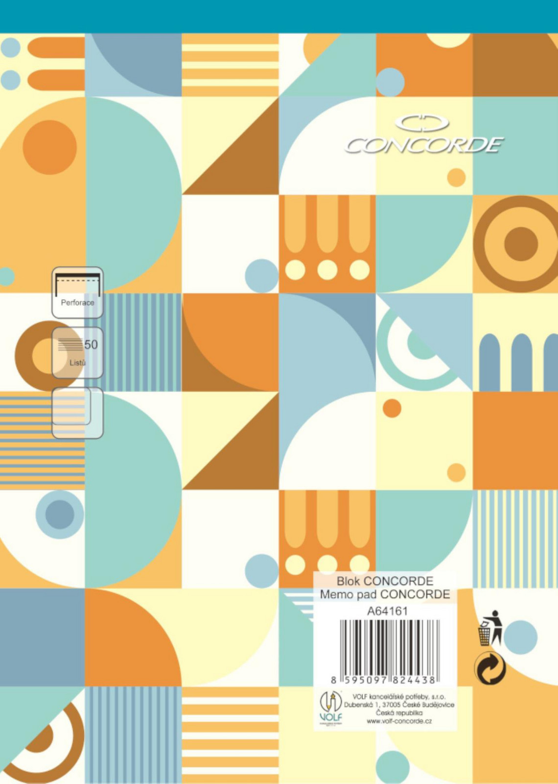 Blok CONCORDE A4 čistý, 50 listů