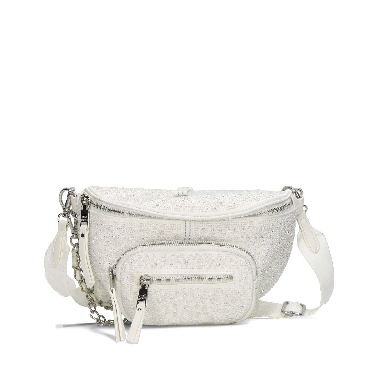 Steve Madden dámská stylová ledvinka bílá - One size