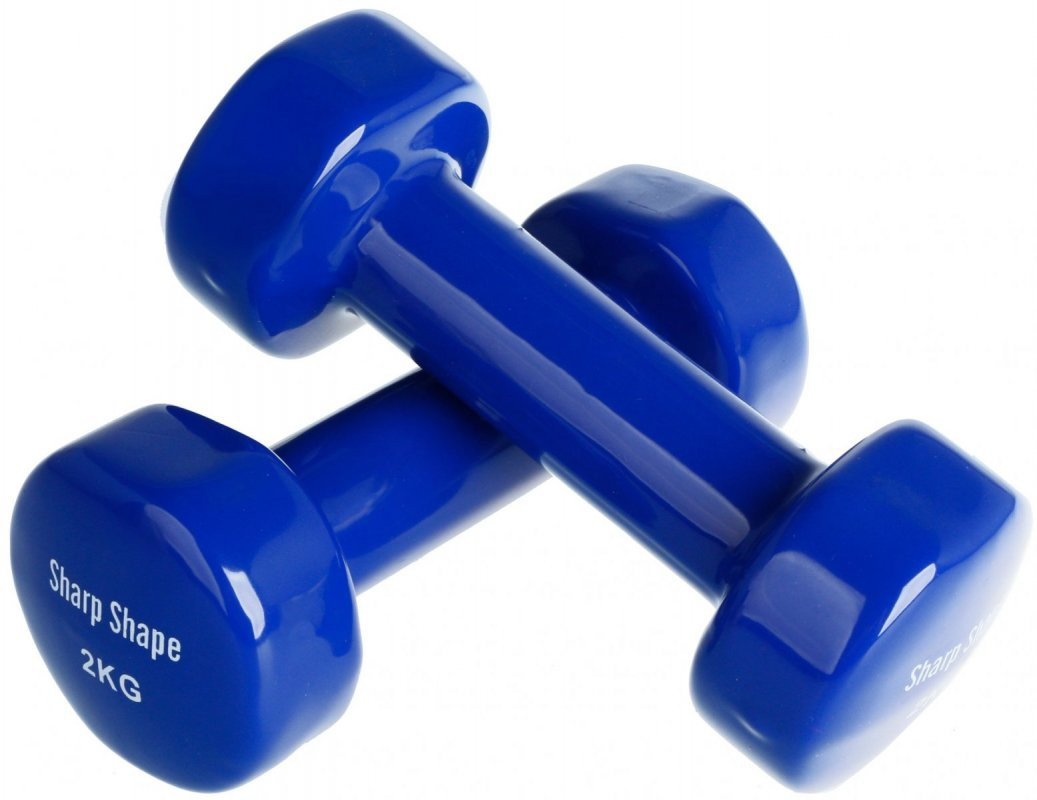 Sharpshape Pogumovaná jednoruční činka - 1,2,3,4 kg Hmotnost: 2 kg