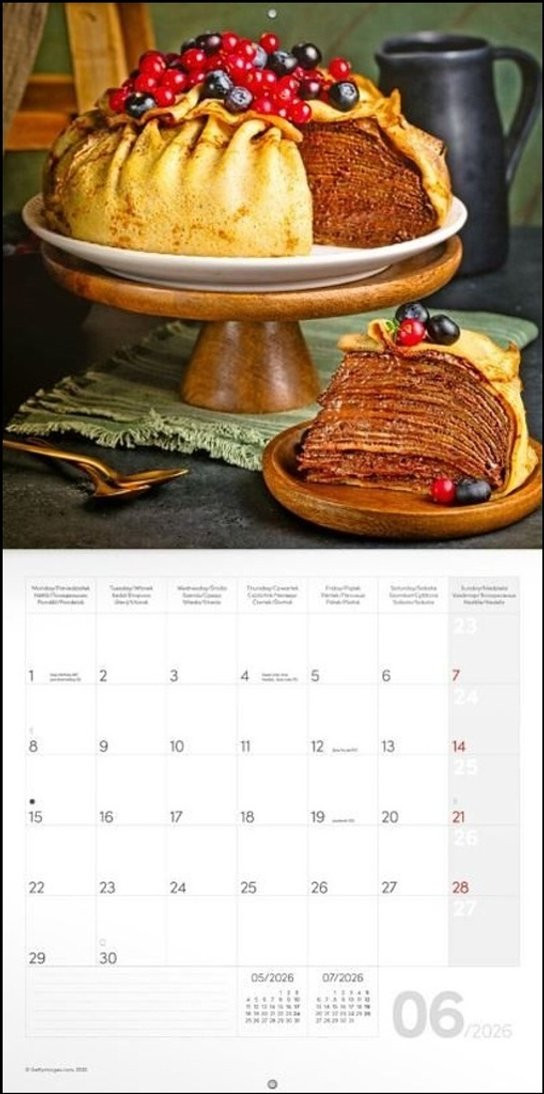 Poznámkový kalendář Sladké chvilky 2026 - nástěnný kalendář