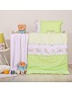 Povlečení dětské Medvídek zelené EMI Dětský set 130x90 + 65x45