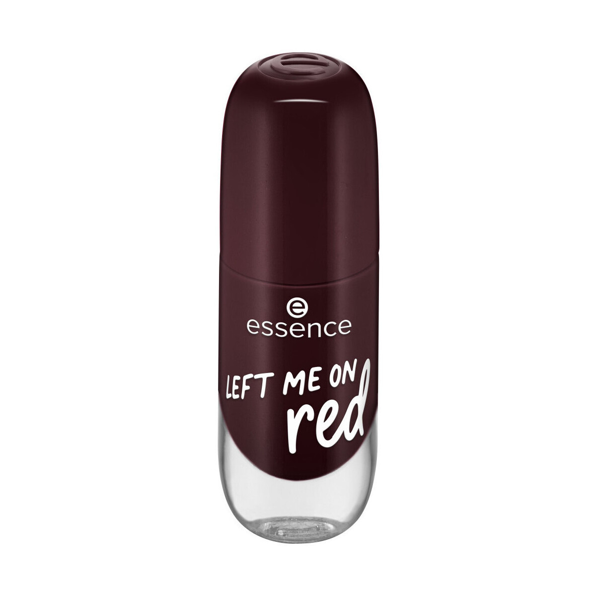 Essence  Nail Color Gel Nail Polish - 72 LEFT ME ON red  Černá