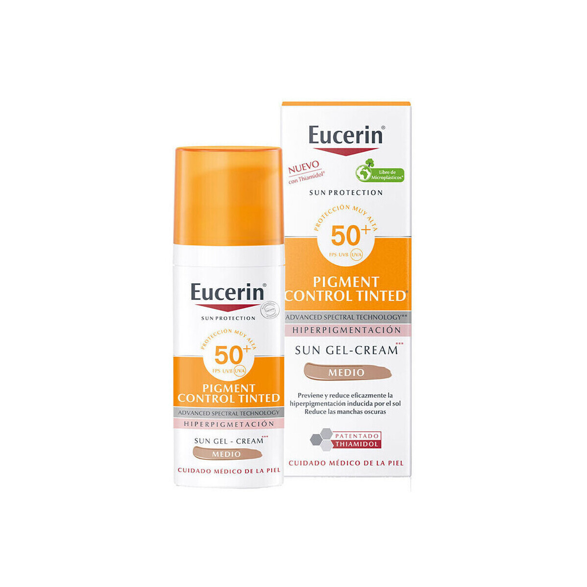 Eucerin  Tinted Sunscreen Gel-Cream Pigment Control SPF 50+ Medi
