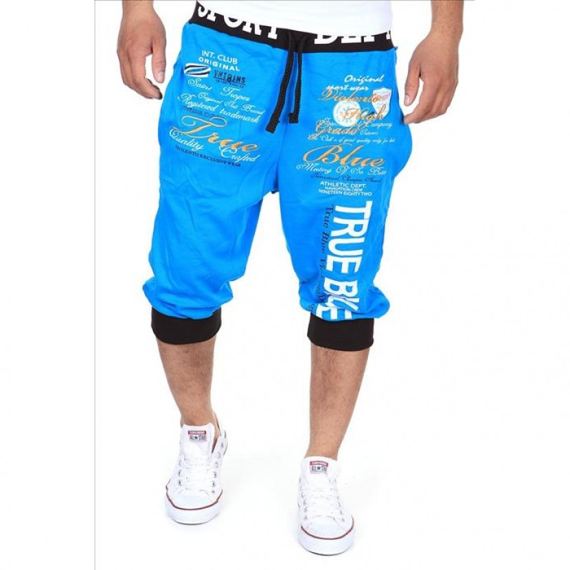 3/4 kalhoty Violento True Blue - modré-černé, M