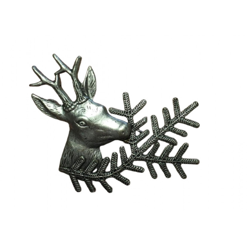 Odznak Hlava srnce úlomek - stříbrný
