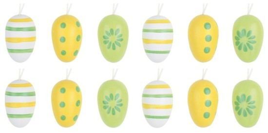 Anděl Dřevěné vajíčko na zavěšení - 3 cm - 12 ks - 7360