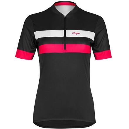Etape Clara 2.0 cyklistický dres černá-růžová