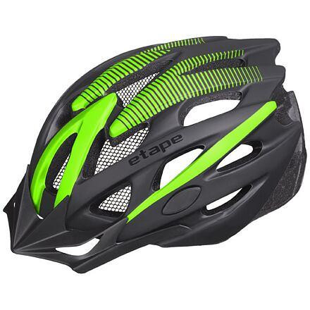 Etape Twister cyklistická helma černá-zelená