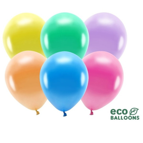 BALÓNKY ECO metalické mix barev 26cm 100ks