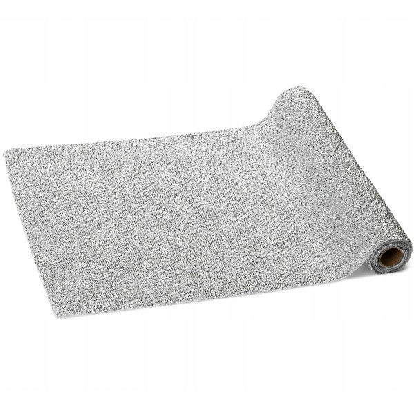 Šerpa na stůl metalická stříbrná 36x300cm