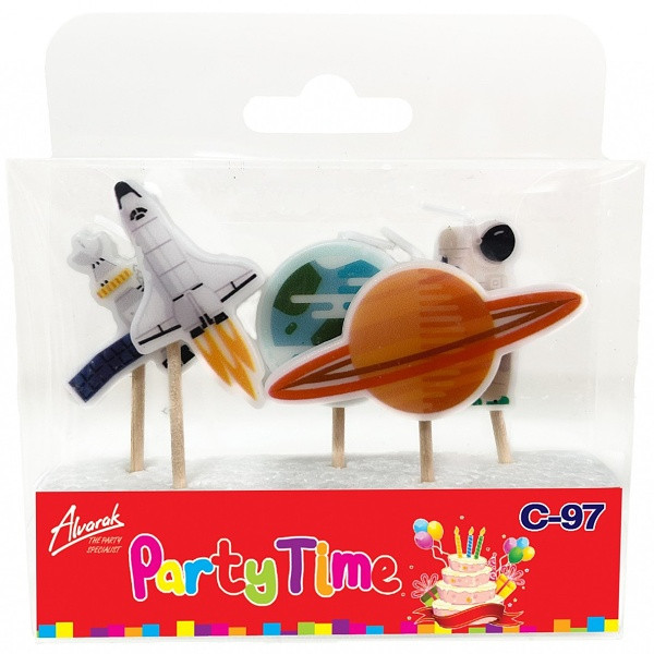 Svíčky narozeninové Vesmír 5 ks