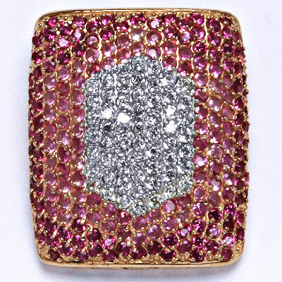 Stříbrný přívěsek s barevnými zirkony zirkony, přívěsek ze stříbra,váha 6,53 g