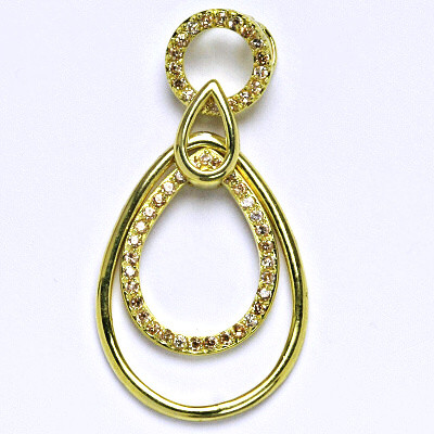 Stříbrný přívěsek s barevnými zirkony zirkony, přívěsek ze stříbra,váha 6,37 g