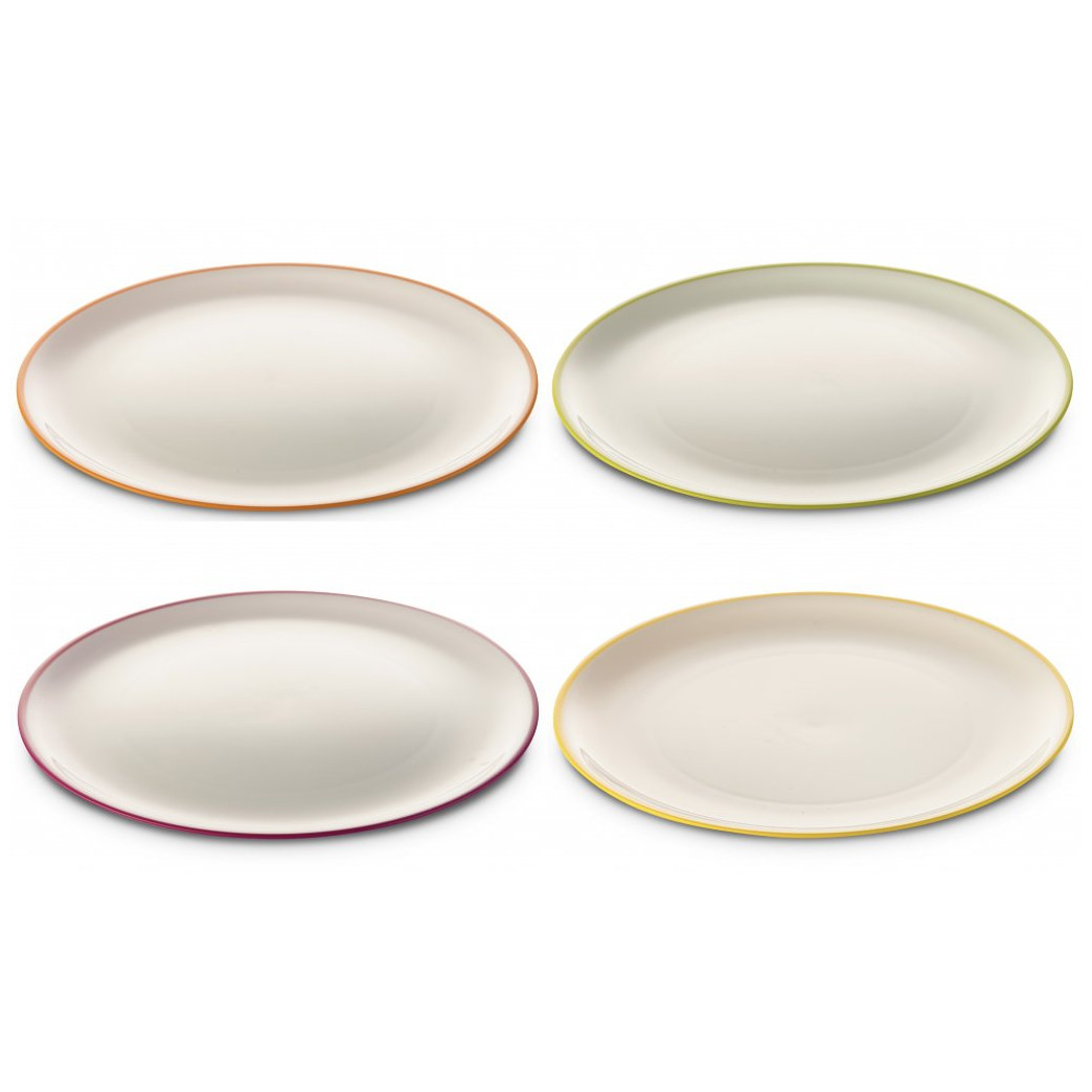 Sada talířů Omada Sanaliving DinnerPlate Set 4x Plate 24xh2cm Barva: mix1