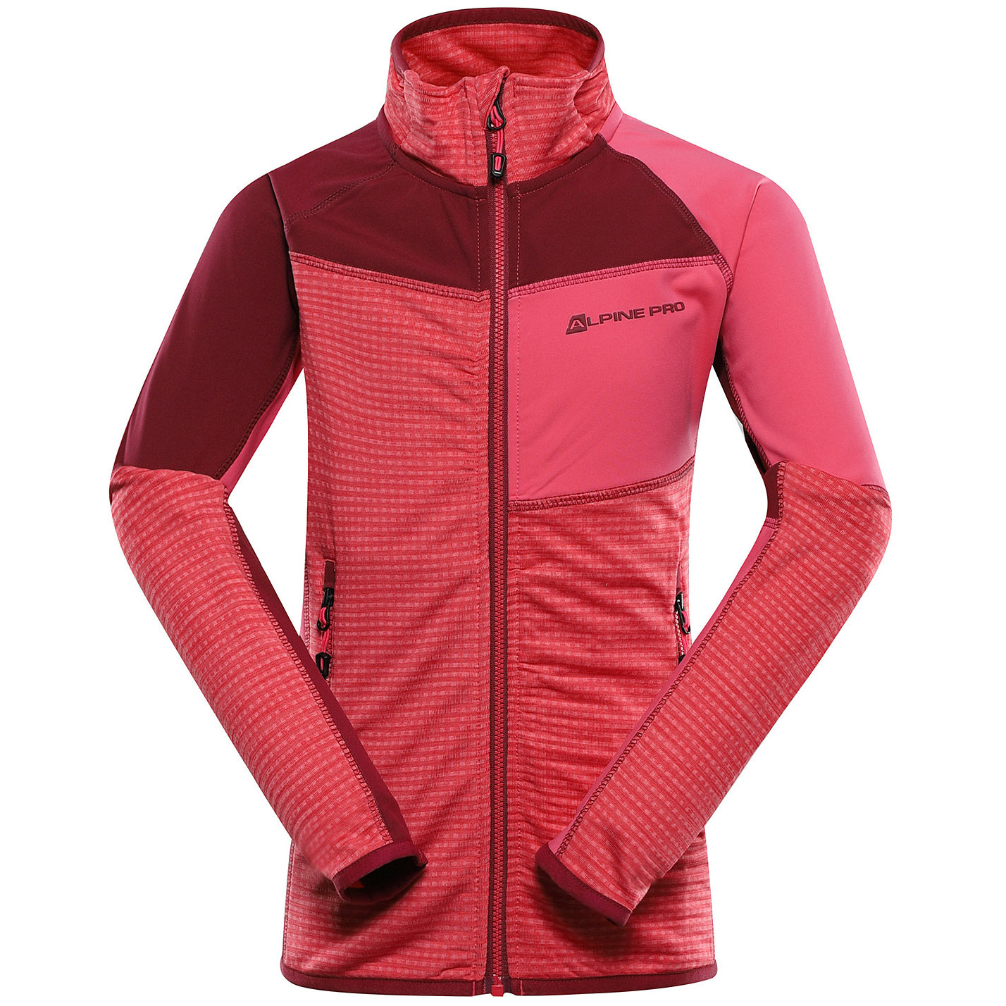 Dětská mikina Alpine Pro Onneco 2 Dětská velikost: 128-134 / Barva: červená