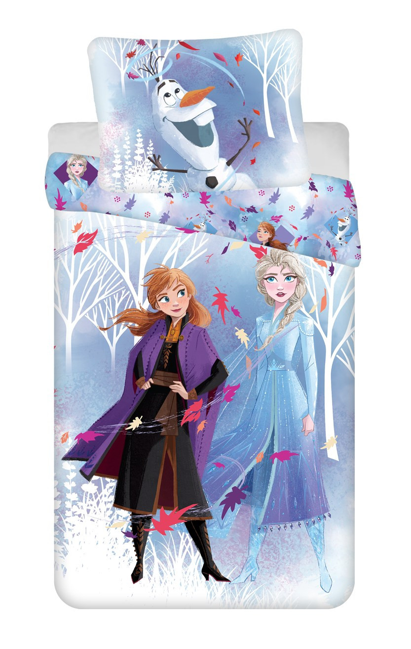 DĚTSKÉ POVLEČENÍ DO VELKÉ POSTELE FROZEN 2 WHITE 02