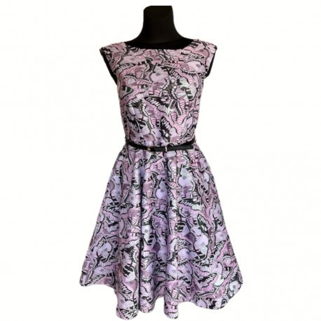 Krásné dámské šaty Butterflies Closet , Velikost 40, Barva Barevná Closet 0020189