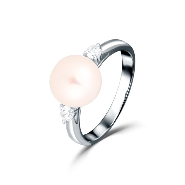 Prsten se syntetickou perlou 125-927-0150 50