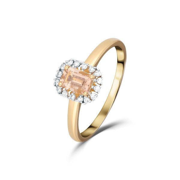 Prsten s morganitem 224-958-MO52 51-2.60g