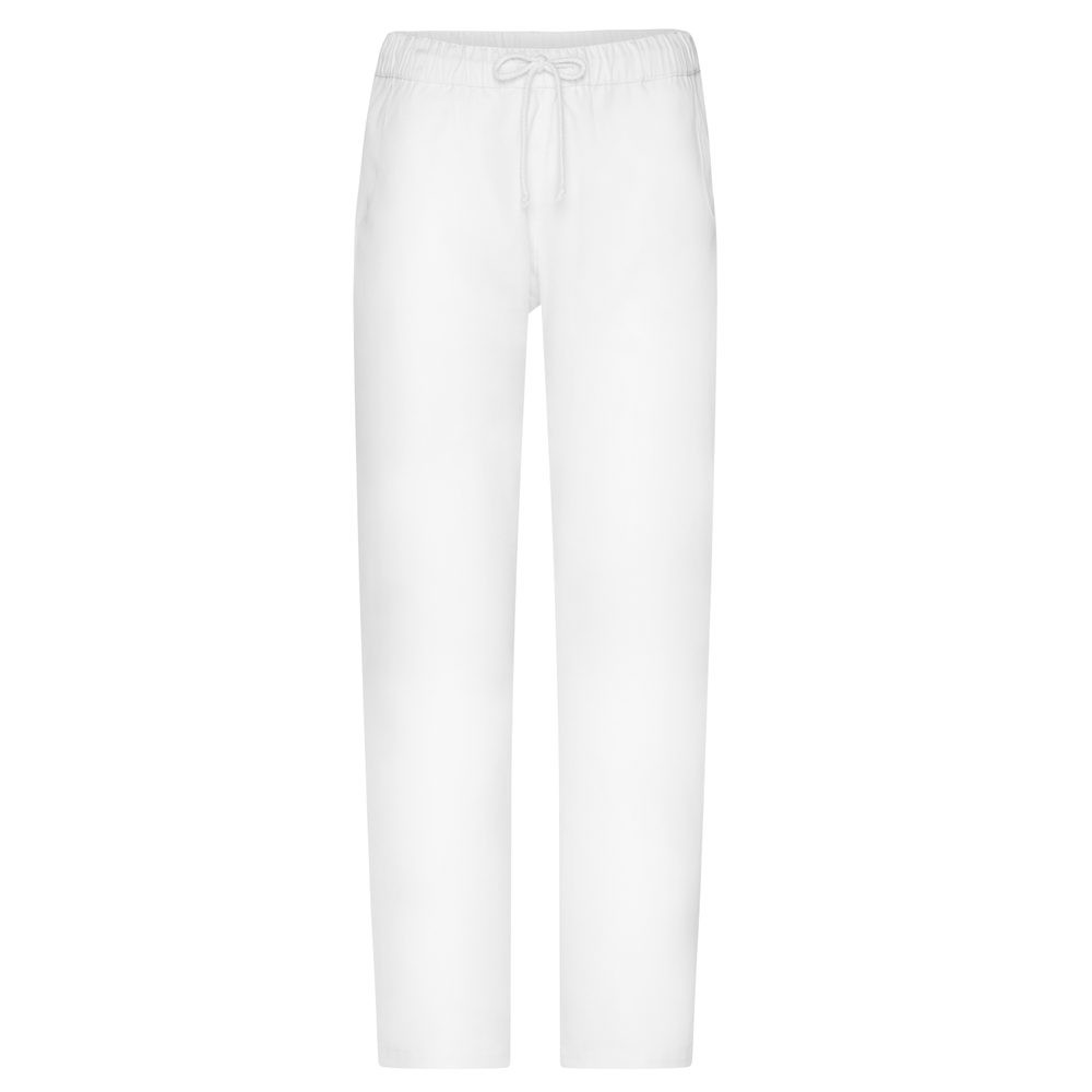 James & Nicholson (Daiber) Pánské bílé pracovní kalhoty JN3004 - Bílá | 48