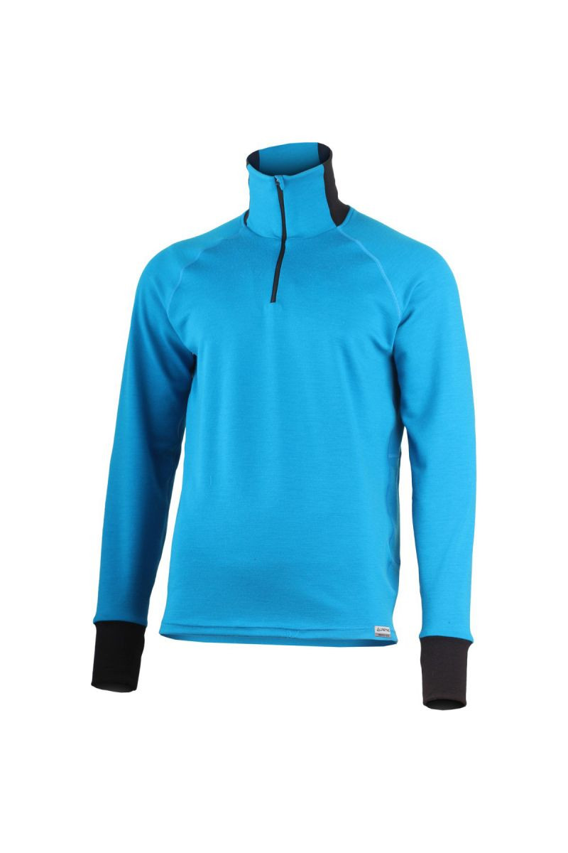Lasting LEO 5199 modrá vlněná merino mikina Velikost: XXL 8595067808093