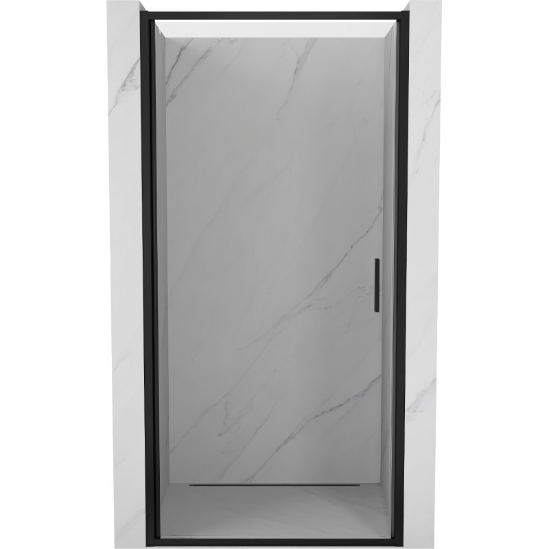 MEXEN Exo sprchové dveře křídlové 95 cm, transparent, černá 817-095-000-70-00
