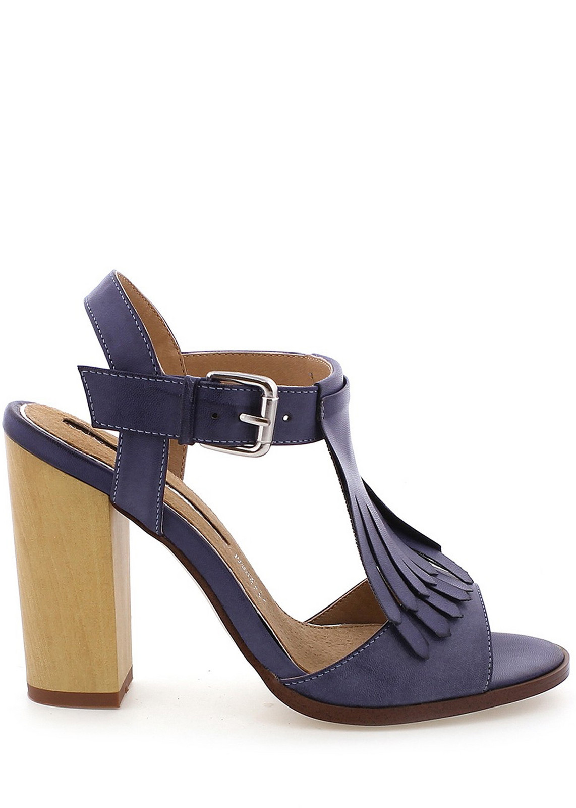 Modré sandály s trásněmi na podpatku MARIA MARE Velikost: 39