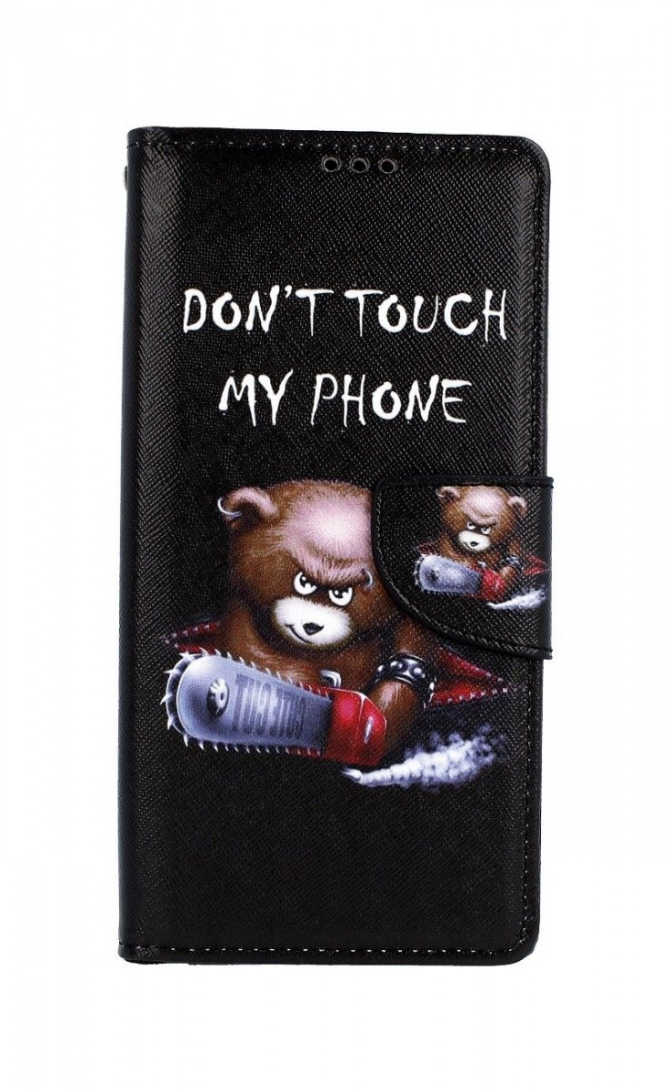 Pouzdro TopQ Xiaomi Redmi Note 8 Pro knížkové Don't touch méďa 46137