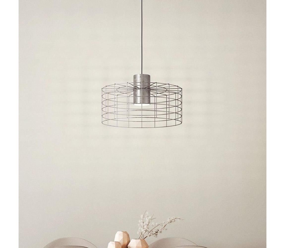 Eglo Eglo 43651 - Lustr na lanku MILLIGAN 1xE27/40W/230V pr. 48 cm stříbrná