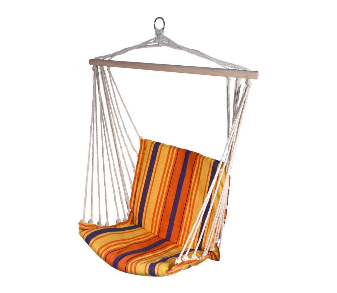 Houpací síť k sezení oranžová