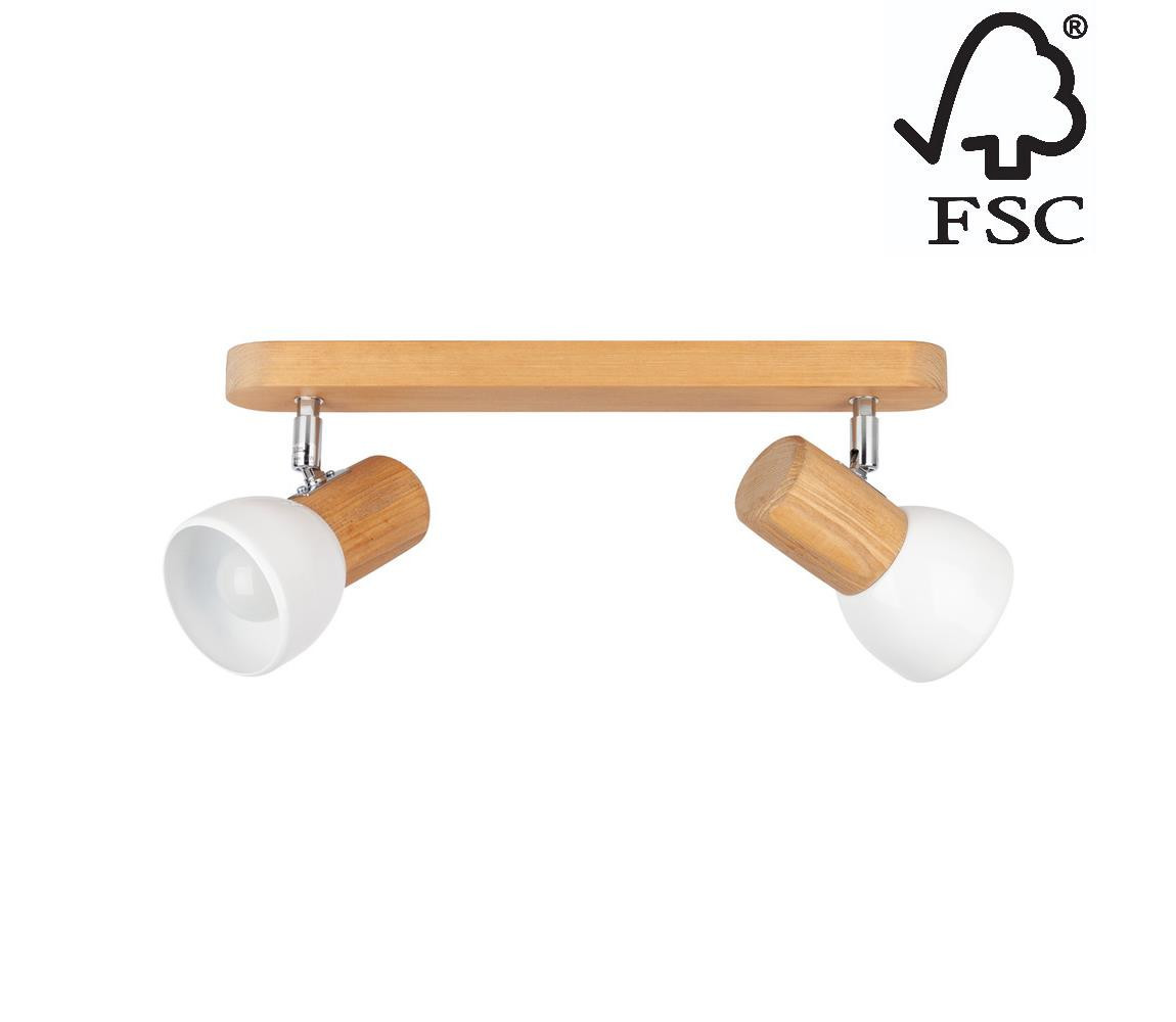 DO2225251 - Stropní bodové svítidlo NEL 2xE27/15W/230V borovice