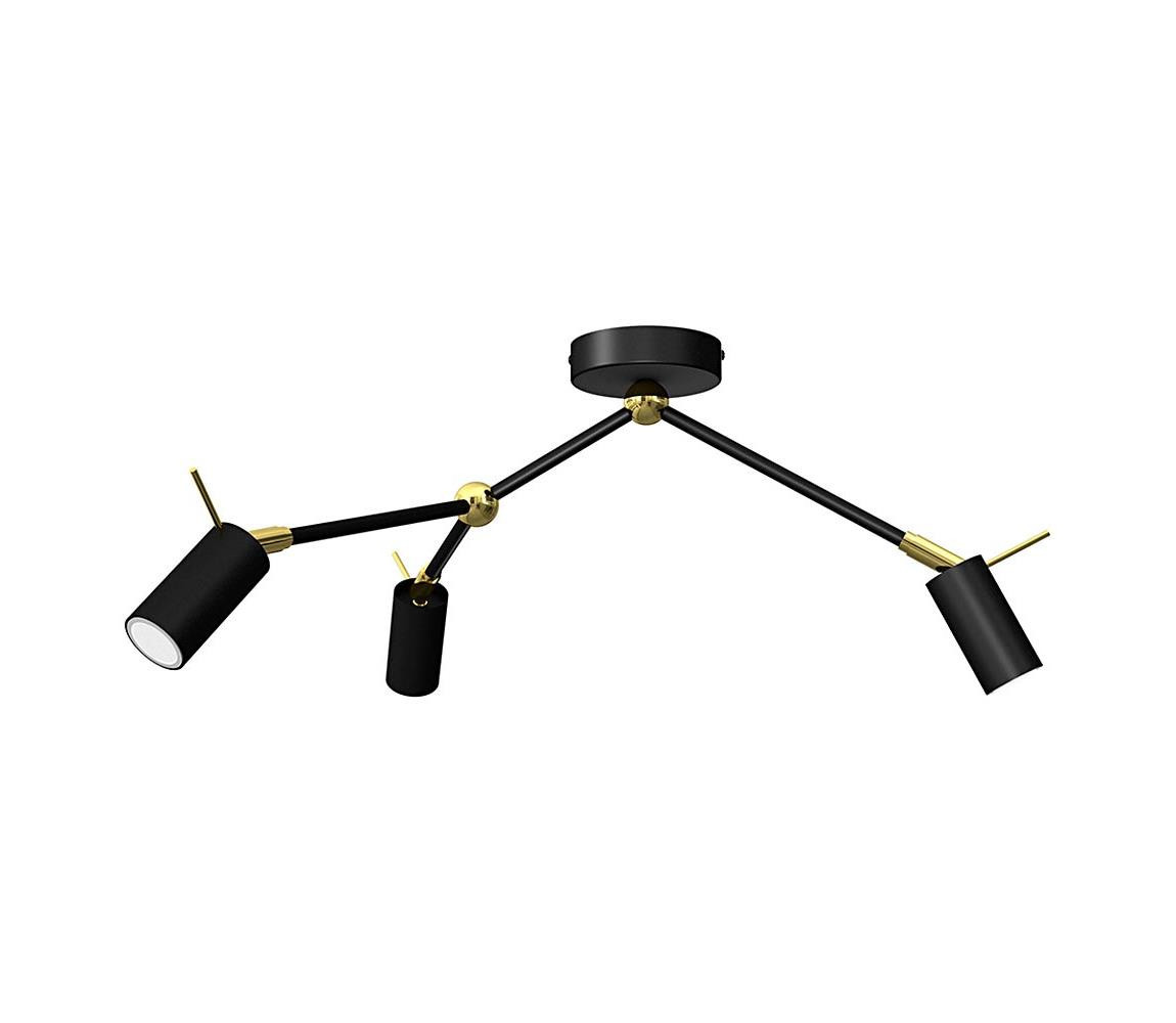 Bodové svítidlo IRIS 3xGU10/MR11/40W/230V černá/zlatá